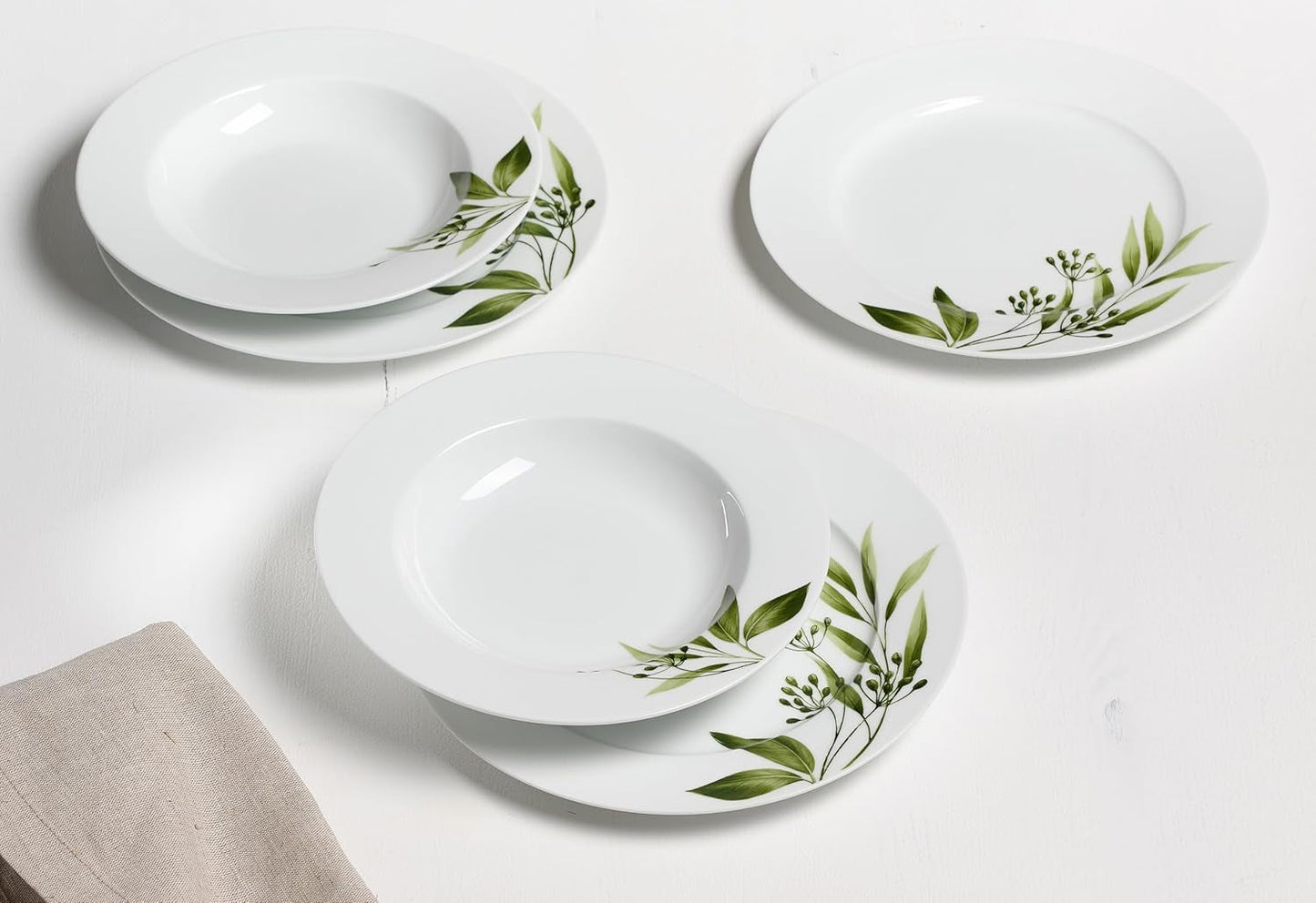 Ritzenhoff & Breker Evora Tafelservice, 12-teilig, Porzellan, weiß
