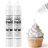 Gel-Lebensmittelfarbe – HXDZFX 2×30 ml, zuckerfreie Lebensmittelfarbe, hochkonzentriert, zum Dekorieren von Kuchen, weißem Fondant, Makronen, Keksen, Backen, Ostereiern, Schleim (Traubenviolett)