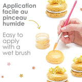 ScrapCooking, Set mit 3 Lebensmittelfarben, Gold, Roségold und Rubin, Metallic-Töne, 3 x 5 Gramm Naty Shop