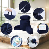 Ergonomisches Lesekissen INFANZIA mit Armlehnen, Rückenstütze, Marineblau