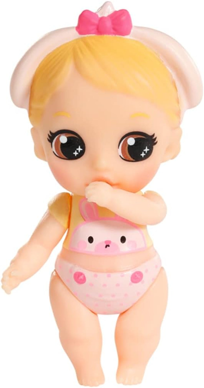 BABY born 904763 Baby Surprise Bus – pinkfarbener Mini-Puppenspielzeugbus mit 2 exklusiven Puppen, Dreifach-Kinderwagen, Schaukel, Karussell, Rutsche und Dreifachschaukel.