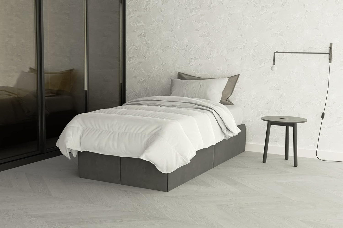Prestige 4 Stagioni 4 Jahreszeiten weiße Steppdecke, 100 % Mikrofaser, 150 x 200 cm Steppdecken und Steppdecken Naty Shop