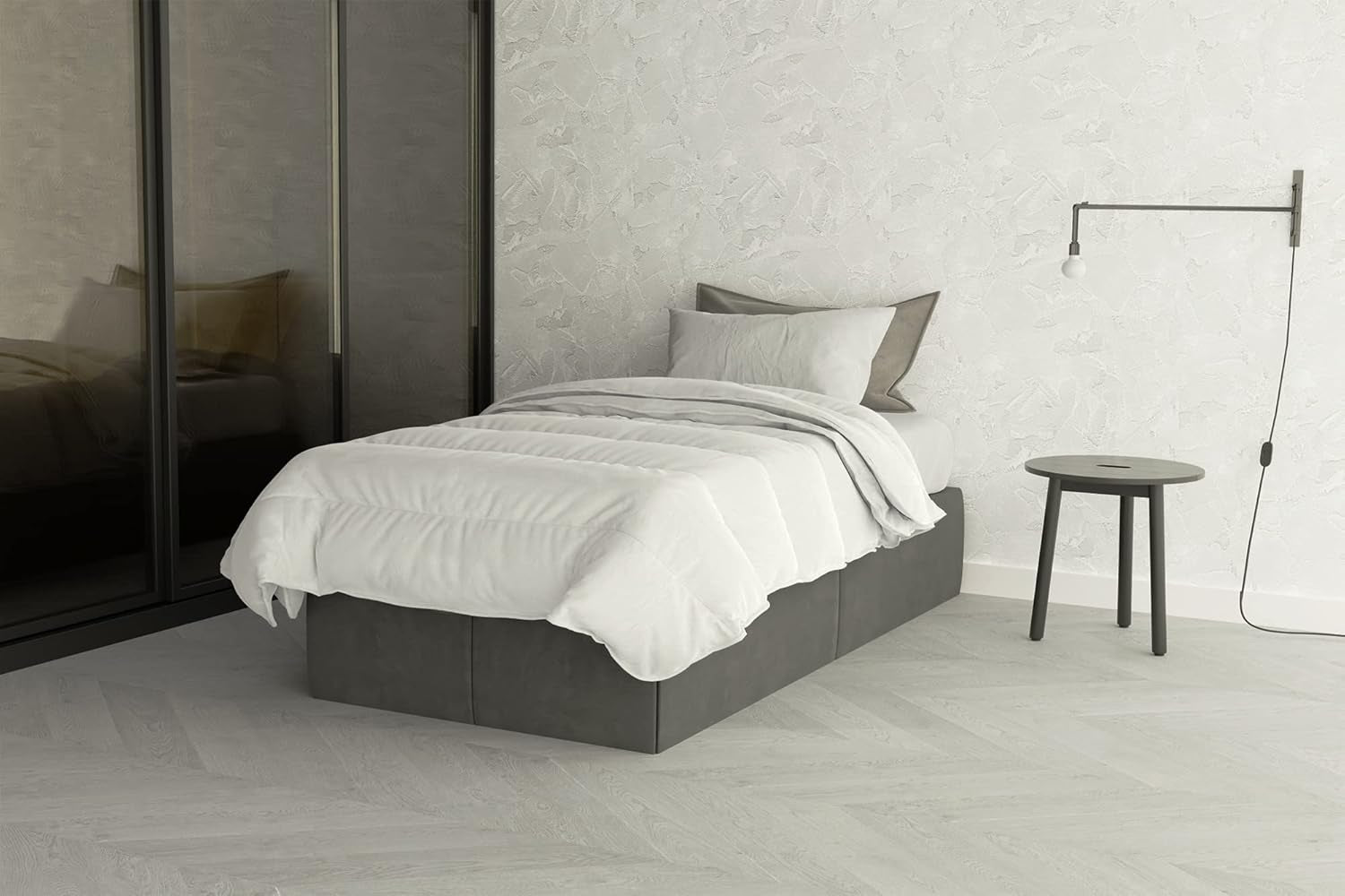 Prestige 4 Stagioni 4 Jahreszeiten weiße Steppdecke, 100 % Mikrofaser, 150 x 200 cm Steppdecken und Steppdecken Naty Shop