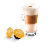 NESCAFÉ Dolce Gusto Latte Macchiato, 48 Kaffeekapseln, Aromatischer Espresso, 3-Schichten - Köstlichkeit aus feinem Milchschaum, Aromaversiegelte Kapseln, 6er Pack (3x16 Kapseln)