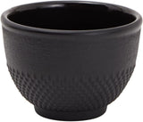Juvale Japanisches Teeservice mit Teekanne aus Gusseisen (1200 ml), Untertasse und 2 Tassen, Teeservice im Tetsubin-Stil, Schwarz