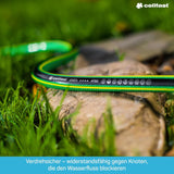 CELLFAST Gartenschlauch, 5-lagiger Wasserschlauch, doppelt geflochten, grenzüberschreitender Bewässerungsschlauch, UV-beständig, Anti-Algen, flexibel, 30 bar, 3,4 Zoll, 50 Meter, Grün
