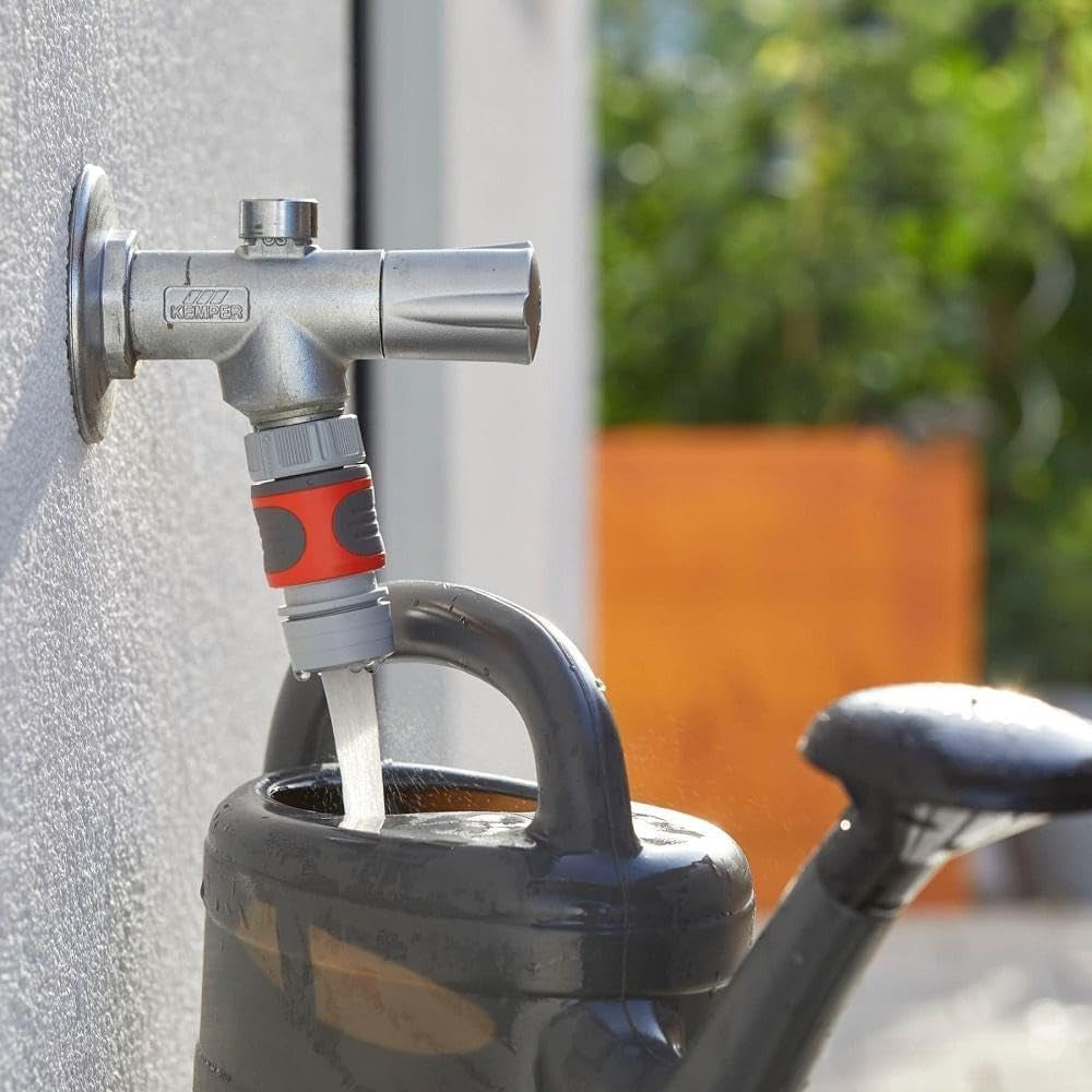 Gardena Luftsprudler-Adapter: Luftsprudler für Leitungswasser ohne Spritzer, zum Anschluss an den Gardena-Wasserhahnanschluss, für einen zarten, belüfteten und konzentrierten Wasserstrahl (2905-26)