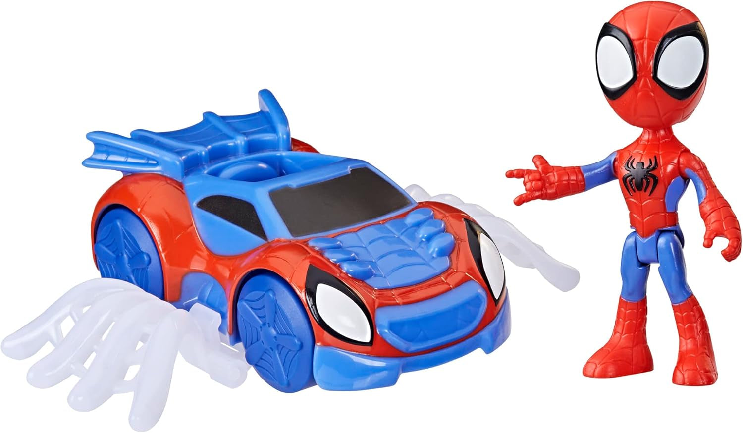 SPIDEY und SEINE FANTASTISCHEN FREUNDE Marvel Spidey Motorradfigur Spielzeug für Jungen und Mädchen ab 3 Jahren Actionfiguren Naty Shop Spidey Web-Flitzer