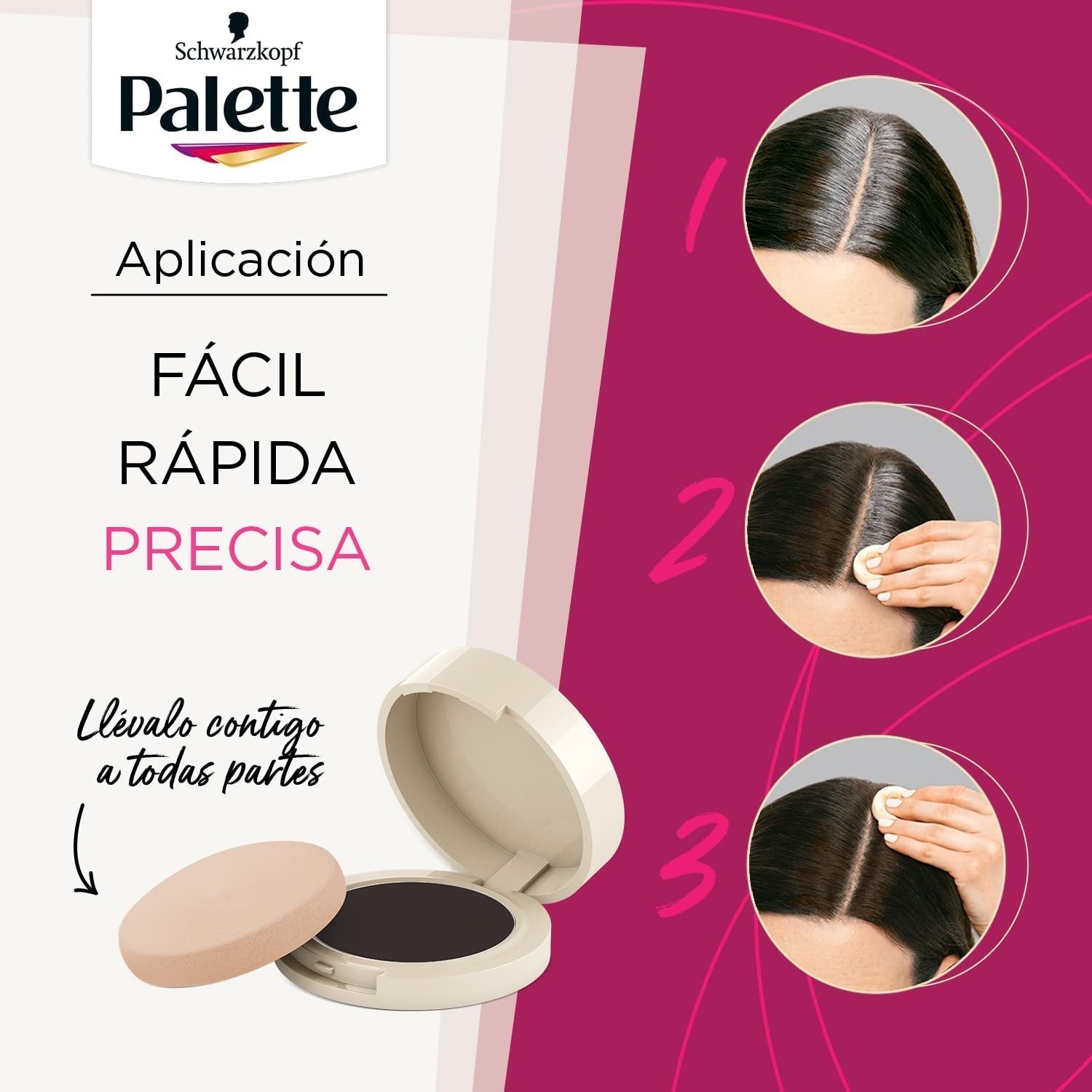 Palette Compact Root Retouch Retouch Root Powder, kompakt, kastanienbraun, 1 Stk. Haarfärbemittel Naty Shop