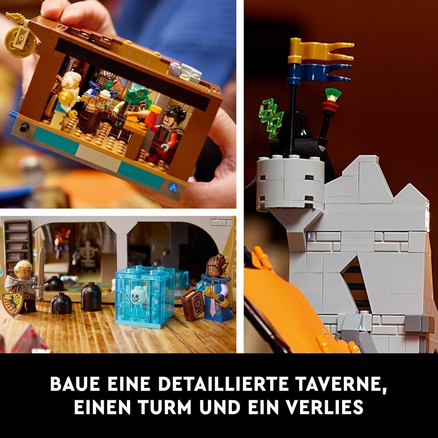 LEGO Ideas Dungeons & Dragons: Die Saga vom Roten Drachen, Bauset für Erwachsene, Dungeons and Dragons Geschenkideen für Fans, Fantasy-Bauset, kreative Aktivität 21348 Bausets Besuchen Sie den LEGO-Store