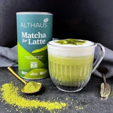 Matcha für Latte Grünteemischung mit Rohrzucker, 400g, vegan, für 20 Portionen