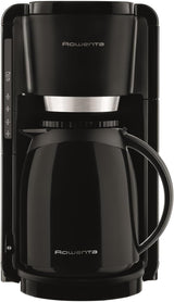 Rowenta Adagio Filter-Espressomaschine, Thermokaraffe aus Edelstahl, hält den Kaffee bis zu 4 Stunden heiß, 10–15 Tassen Fassungsvermögen, 1,25 l Fassungsvermögen, abnehmbarer Filterkorb, automatische Abschaltung, Schwarz, CT3818