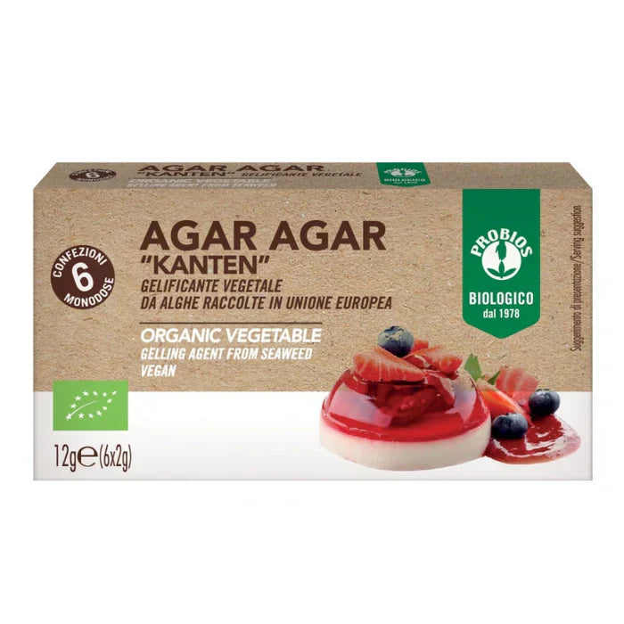 Probios Agar Gemahlener Agar 12 g (6 x 2 g), Eco Naty Shop