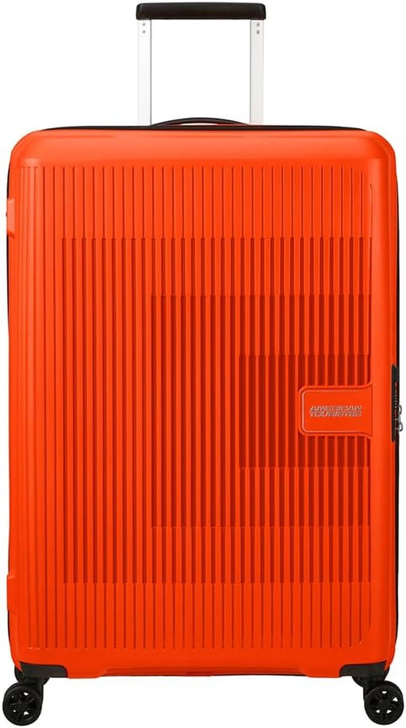 American Tourister Aerostep - Spinner L, erweiterbarer Koffer, 77 cm, 101,5/109 L, Orange (Bright Orange) Gepäck und Reiseausrüstung Naty Shop Orange (Bright Orange) L (77 cm - 101,5/109 L)