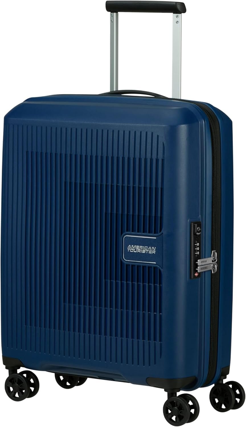 American Tourister Aerostep – Spinner L, erweiterbarer Koffer, 77 cm, 101,5/109 l, Orange (helles Orange) – Naty Shop