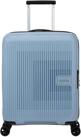 American Tourister Aerostep - Spinner L, erweiterbarer Koffer, 77 cm, 101,5/109 L, Orange (Bright Orange) Gepäck und Reiseausrüstung Naty Shop Grau (Soho Grey) S (55 cm - 36/40 L)