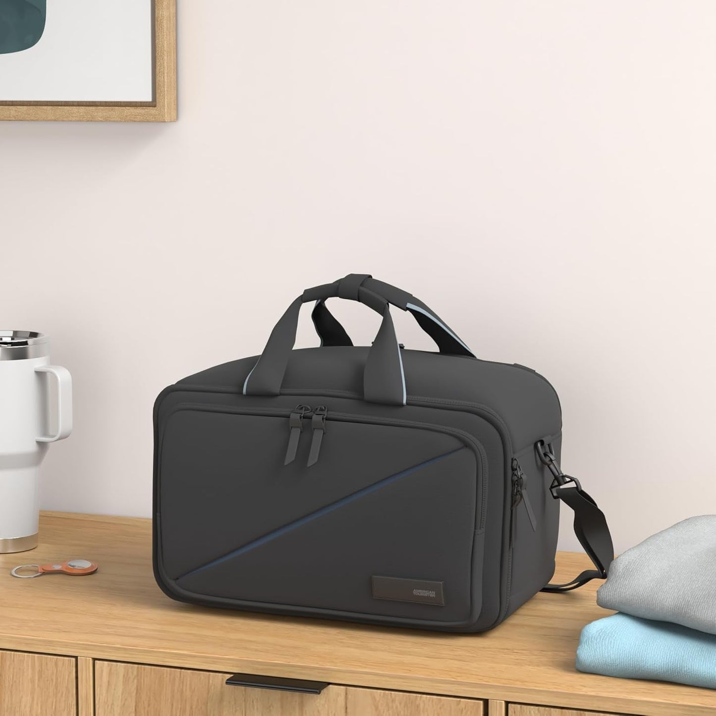 American Tourister Take2Cabin - Ryanair 3-Wege-Reisetasche, 40 cm, 25 L, Schwarz (Schwarz) Gepäck und Reiseausrüstung Naty Shop