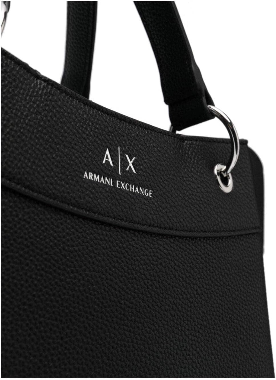 Armani Exchange Essential für Damen, Wave, Silber bedrucktes Logo Shopping L Taschen Damen Naty Shop