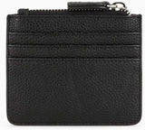 Armani Exchange Kleiner Damen-Kreditgürtel mit Schnappverschluss, Reiseaccessoire, Kartenetui mit Umschlag, schwarze Geldbörse für Damen, Naty Shop
