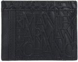 Armani Exchange Herren Essential Ivan SLG, Logo All Over Elegant & Functional Kreditkartenetui, Nero Wallet Men Naty Shop