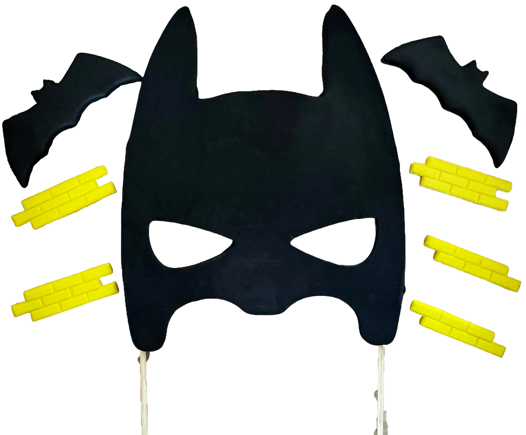 Set mit 8 essbaren Zuckerdekorationen, Batman-Zuckerpastendekorationen Naty Shop