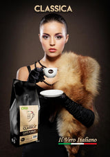 NIK CAFE' – Classico-Mischung – geröstete Kaffeebohnen. Seine Exzellenz, der Robuste. 100 % robust
