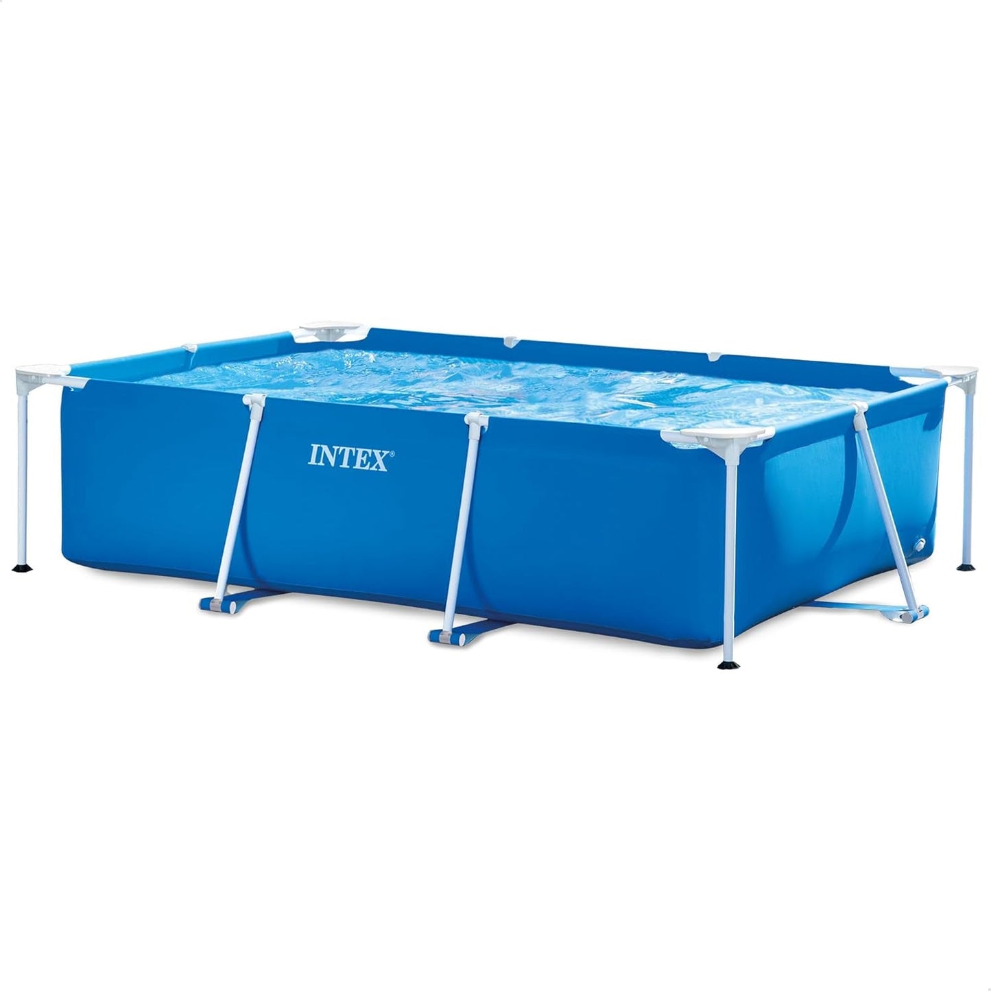 Intex 28271NP – Rechteckiger oberirdischer Pool mit Rahmen, 2282 l, Stahl und PVC, blau, 260 x 160 x 65 cm