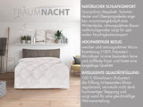 Traumnacht Cosy - Bettwäsche-Set 4 Jahreszeiten, 1 X teilbare Steppdecke 135 x 200 und 1 X Kissen 80 x 80 cm, Öko-Tex-zertifiziert, weiß, entwickelt in Deutschland, (2er-Pack) Steppdecken und Steppdecken Naty Shop