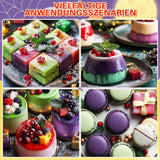 Lebensmittelfarbpulver – 4 Farben Lebensmittelfarbe, konzentrierte Lebensmittelfarbe, Rot, Grün, Blau, Lila, Lebensmittelfarbe zum Dekorieren von Kuchen, Backen, Zuckerguss, Dessert, Kochen – 5 g