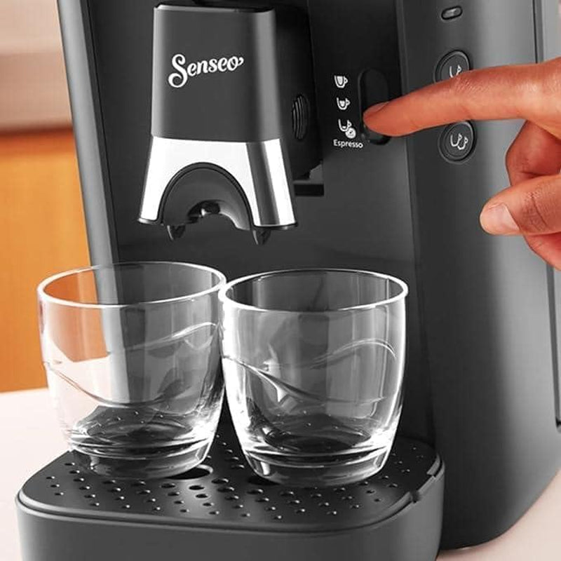 PHILIPS Senseo Maestro Kapsel-Espressomaschine – Intense Plus-Technologie, hochwertiger Espresso, ökologisches Design, 1,2 l Wassertank, Memo-Funktion, Entkalkungsanzeige (CSA260/60)
