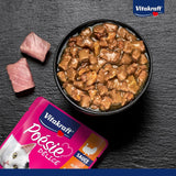 Vitakraft Poésie Délice, Nassfutter für Katzen, Katzenfutter in Soße, mit Truthahn, Großpackung, ohne Zusatz von Zucker oder Getreide (23 x 85g)