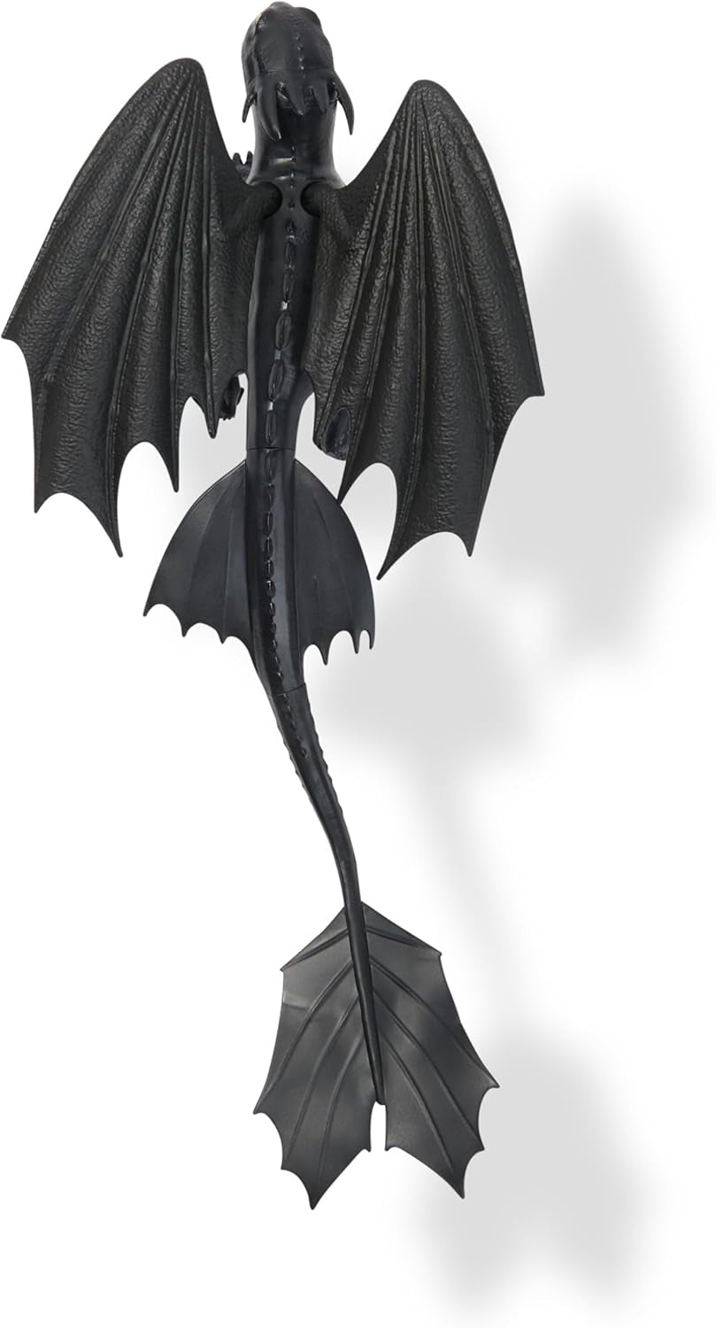 Dreamworks „Drachenzähmen leicht gemacht“, 22 cm lange Grundfigur „Drache ohne Zahn“, Spielzeug für Kinder ab 4 Jahren, Actionfiguren, Naty Shop
