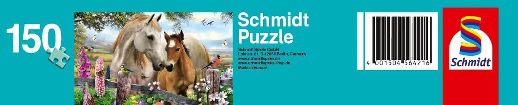 Schmidt Spiele Stute und Fohlen, Puzzle für Kinder 150 Teile Puzzle Naty Shop