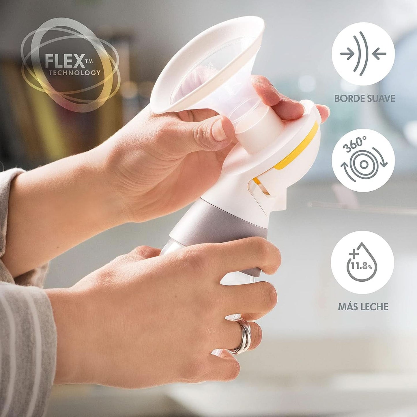 Elektrische Milchpumpe Medela Solo, mit Personalfit Flex-Trichter und 2-Phasen-Absaugtechnologie Zubehör Essen und Stillen Bebe Naty Shop
