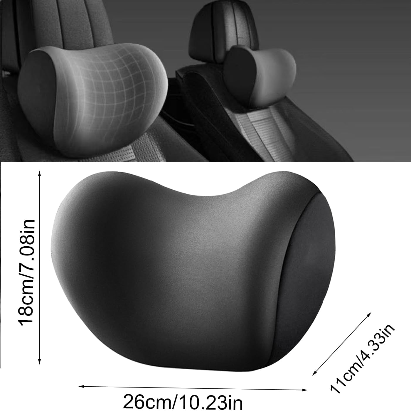 Für Autofahrer, für Autohändler, für Autohändler, für Autohändler, für Autohändler, für Auto-Zubehör, für Bauchspeicher, für Autohändler, für Kinderärzte (Schwarz) Perne Halswirbelsäule Naty Shop