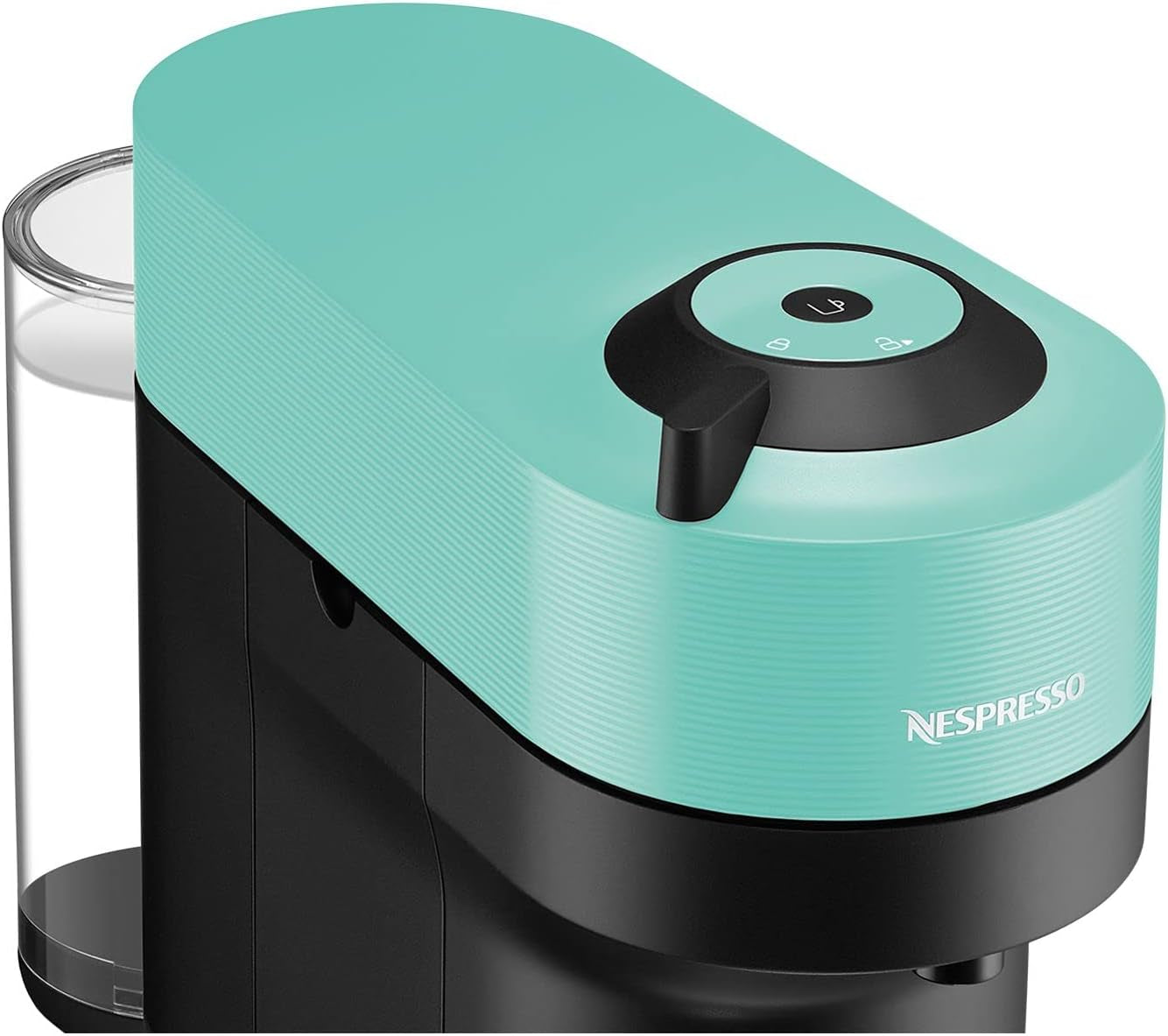 Espressomaschine mit Nespresso Krups Vertuo Pop Kapseln, Fassungsvermögen: 560 ml, automatische Kapselerkennung, One-Touch-System, 4 Tassengrößen, verkürzte Aufheizzeit, nachhaltig, Aqua Mint, XN9204