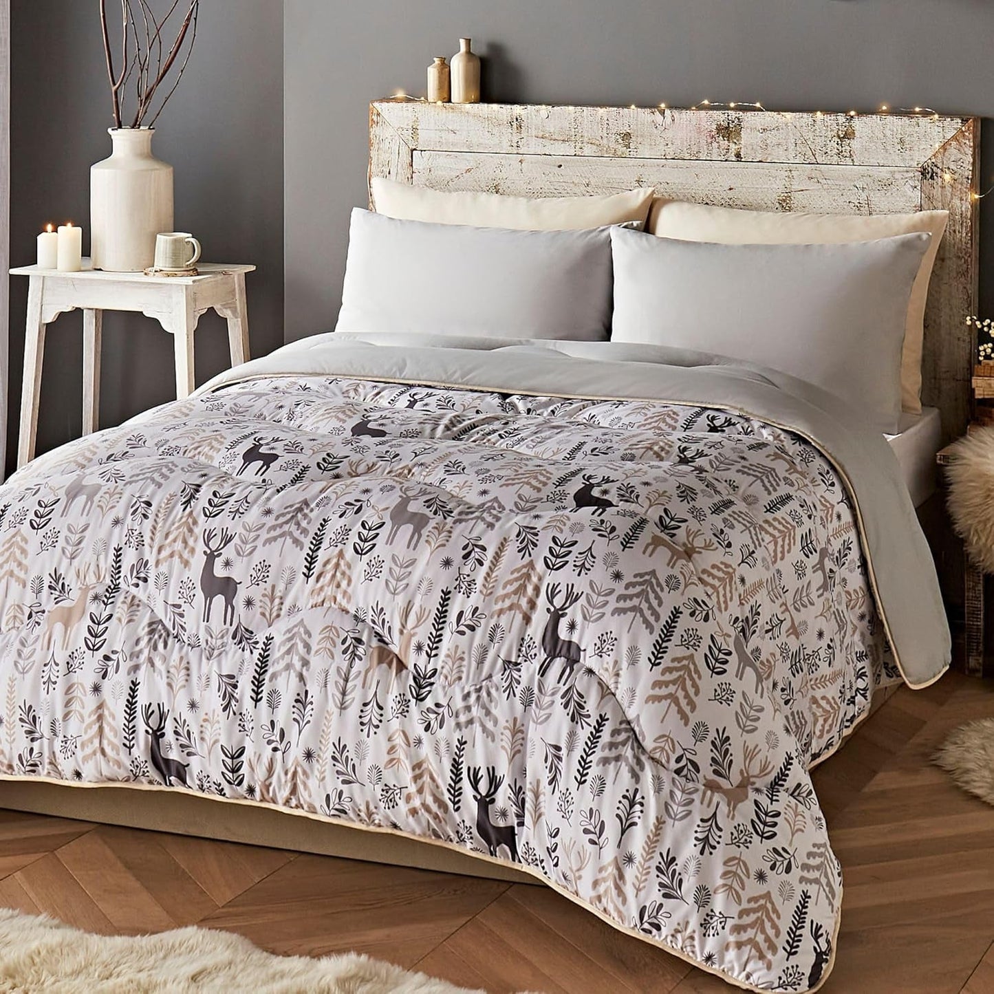 Gemütliche Sherpa-Fleecedecke von Night Lark, klassisches rotes Schottenkaro, 9 Tog, luxuriös, flauschig, dick und wendbar, perfekt für Couch, Bett, Couch, Couch. Hypoallergen, maschinenwaschbar, Größe: Betten und Bettdecken Night Lark Winter Scandi King Size