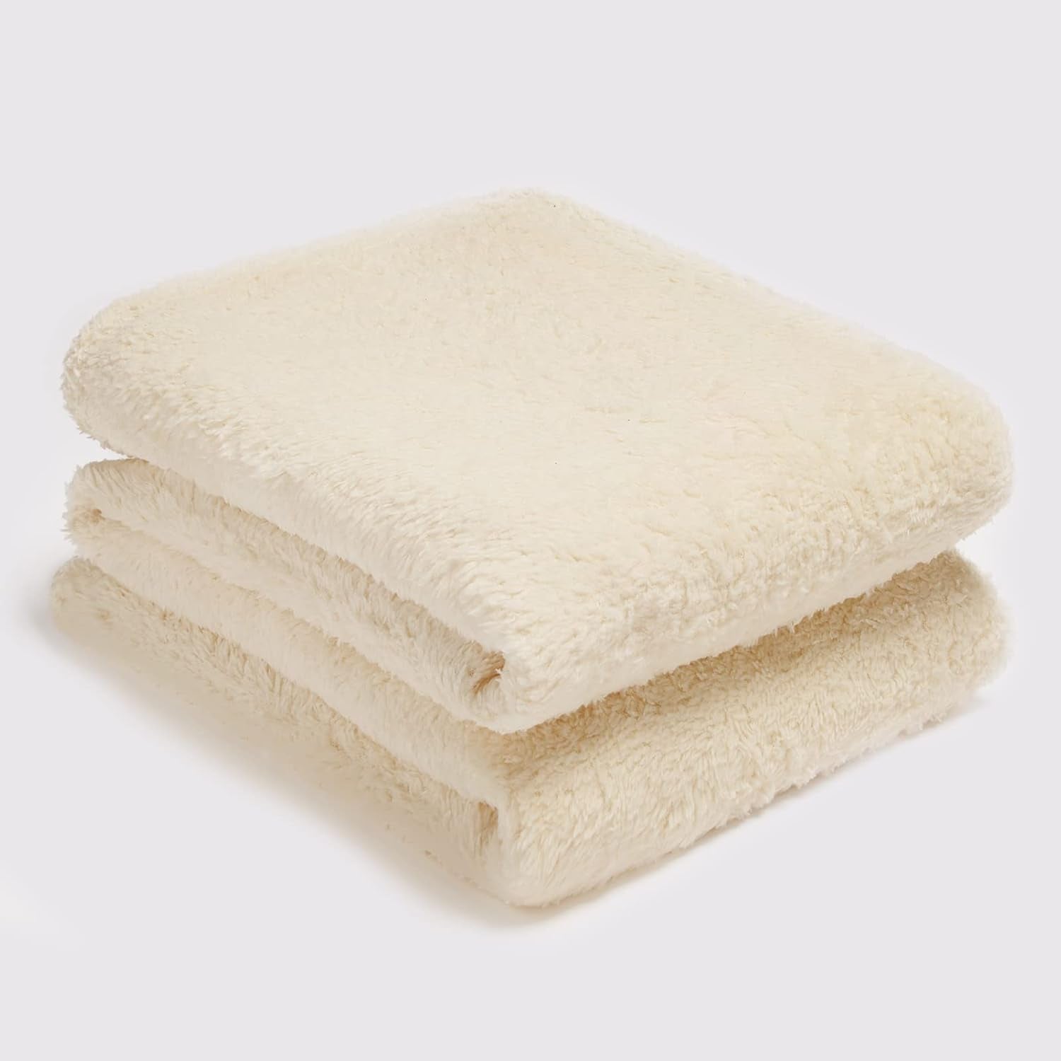 Brentford's Teddy-Fleece-Decke, große Bettdecke, Plüsch, superweich, warm, Schlafsofa, Tagesdecke, Schwarz – 150 x 200 cm. Betten und Decken. Besuchen Sie den Brentfords-Store, Crème 125 x 150 cm