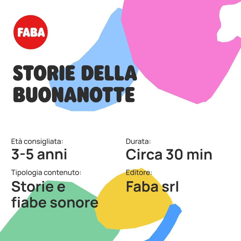 Klangfigur – Gute-Nacht-Geschichten – Klanggeschichten und Märchen – Spielzeug mit Lerninhalt, Jungen und Mädchen 3–5 Jahre, italienische Version Bebe Toys Naty Shop