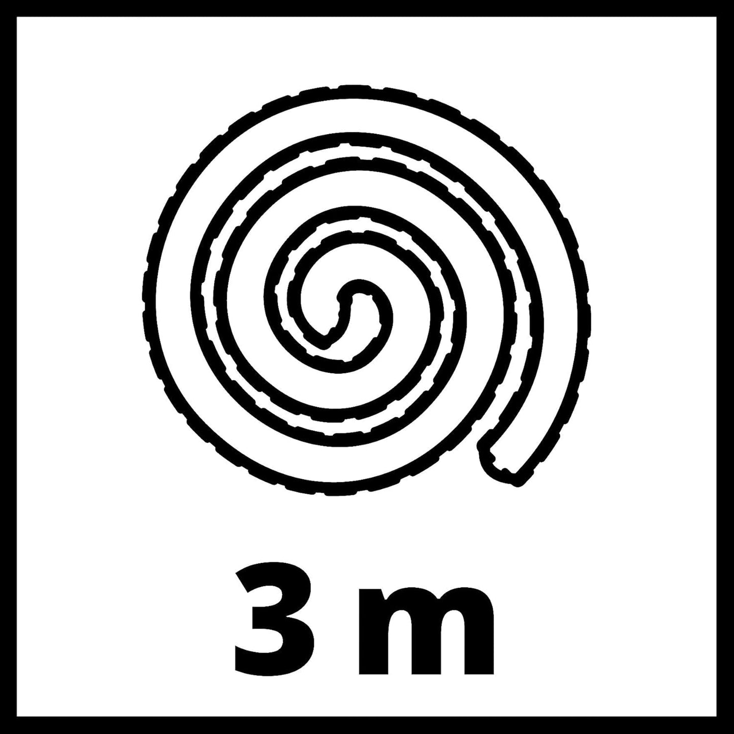 Original Einhell Saugschlauch für Nass-/Trockensauger (Länge 3 m, inkl. Anschlussadapter für alle Einhell Nass-/Trockensauger, aus Hartplastik)