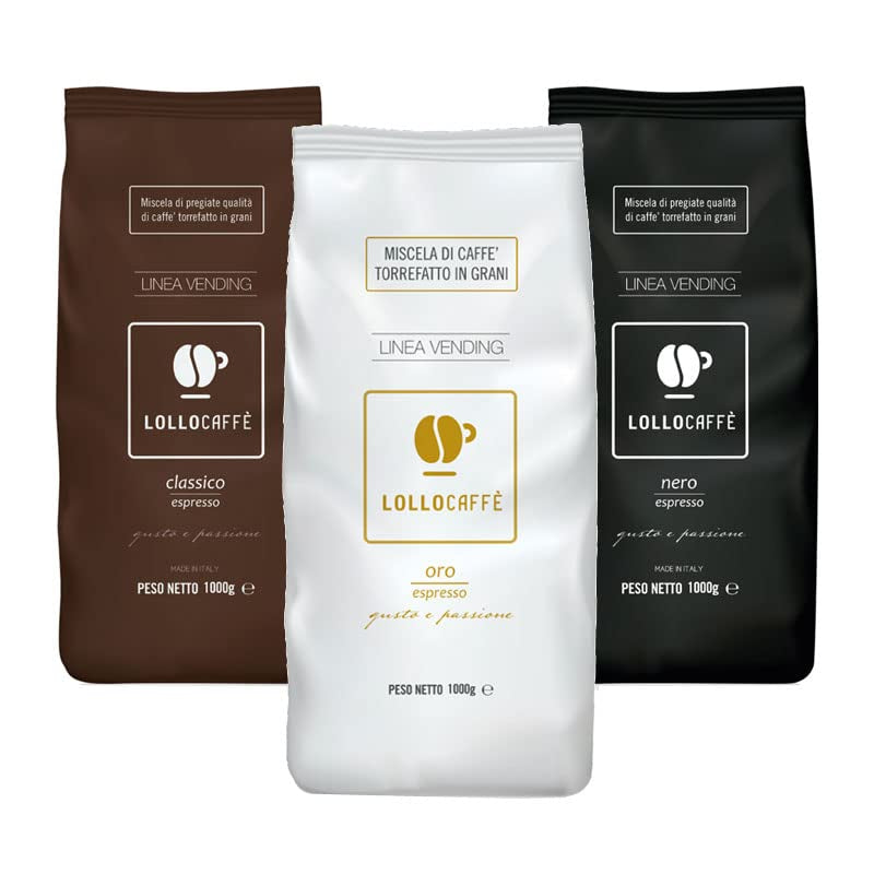 Kaffeebohnen-Probierset: Black, Classic und Gold 1 kg x 3