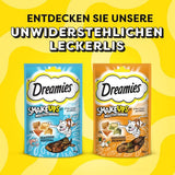 DREAMIES SHAKE UPS Multivitamin Seafood Festival Katzensnacks in Portionsbeuteln – 55 g (6 Beutel)