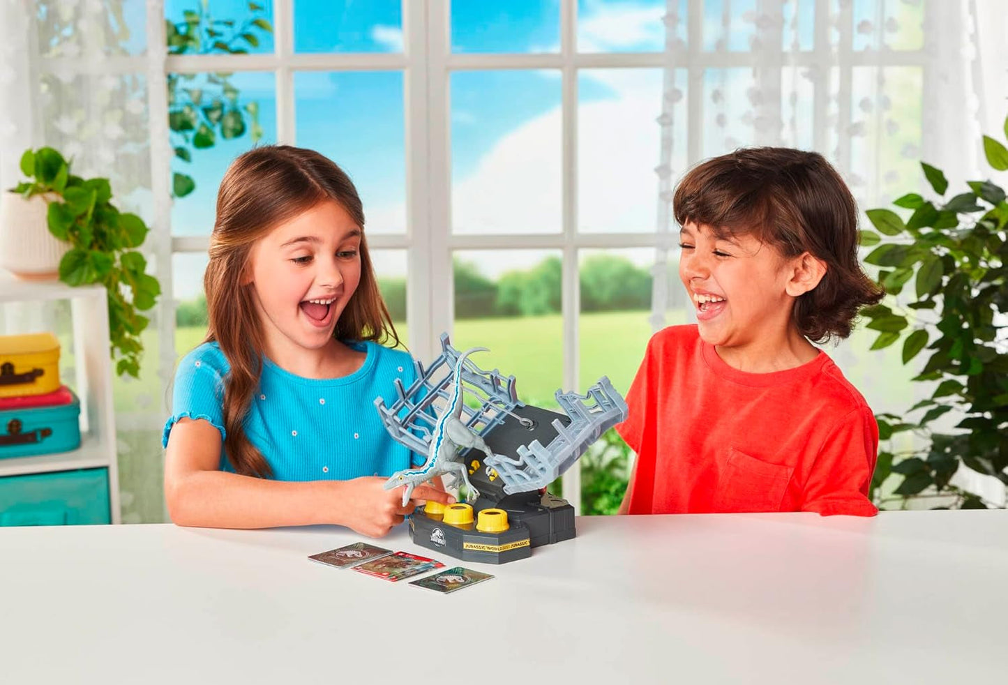EPOCH Games, Jurassic World – Cage Breaker, 7523, Dinosaurierspielzeug, Brettspiel für Kinder ab 4 Jahren