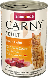 animonda Carny Adult Savory Variety (12 x 400 g), Nassfutter für ausgewachsene Katzen, Nassfutter mit 100 % Frischfleischzutaten, getreidefrei und zuckerfrei