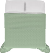 Italienische Bettwäsche CHIC Sommerdecke, Mikrofaser, DOUBLE 250X250Cm, hellgrün Steppdecken und Steppdecken Naty Shop Hellgrün Double 250X250Cm