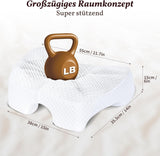 SAHEYER Seitenschläferkissen mit Arm, ergonomisches orthopädisches Kissen, Nacken- und Schulterkissen aus Memory-Schaum, Nackenkissen mit mehreren Winkelarmen für viele Schlafpositionen (weiß) Zervikale orthopädische Kissen Naty Shop