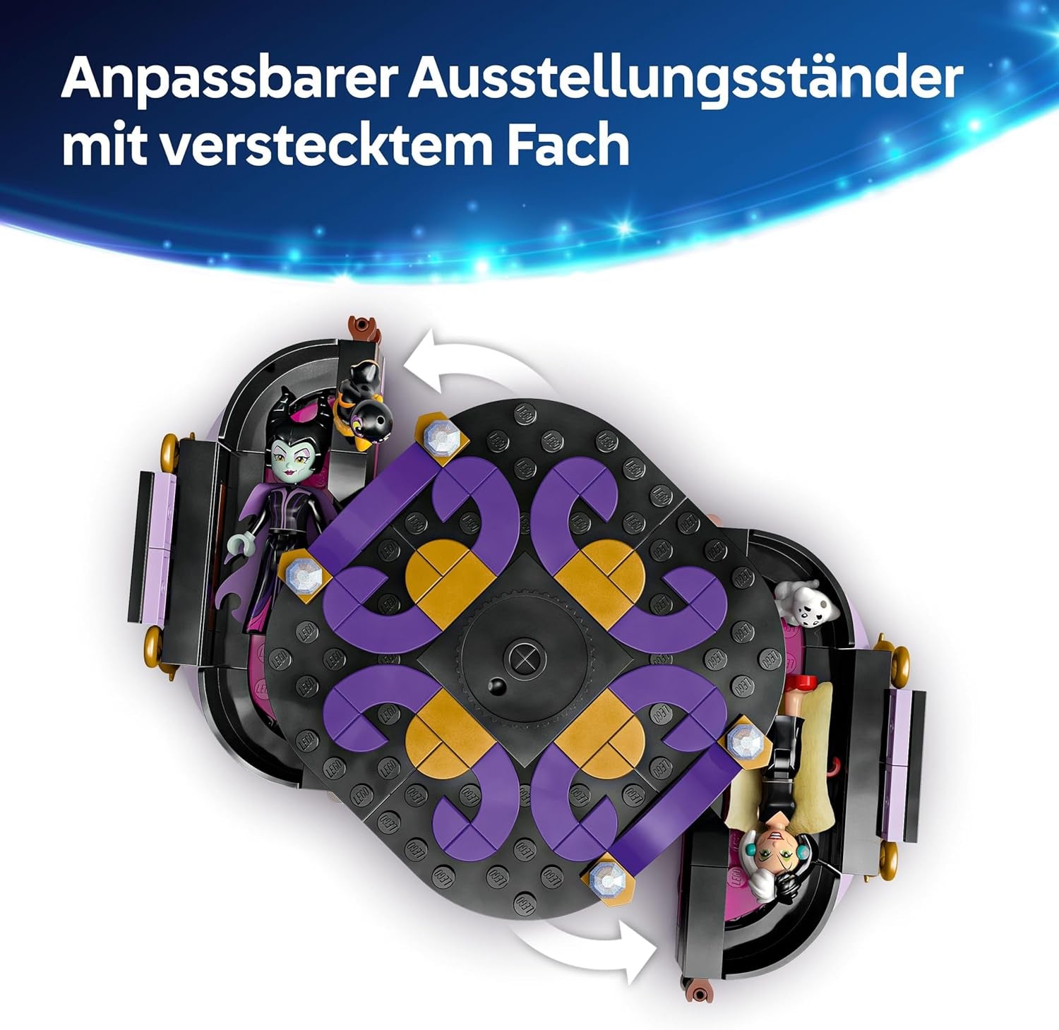 LEGO® Disney Villains The Dresses Of Maleficent And Cruella De Vil – Spielzeug für Jungen und Mädchen ab 9 Jahren – Inkl. 2 Minipuppen und 2 Tierfiguren – Geburtstagsgeschenk für Fans 43262 Bausets Besuchen Sie den LEGO-Store