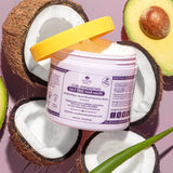 Haarmaske für lockiges Haar von Nature Spell 400 ml – angereichert mit Reiswasser und Leinsamen, für alle Lockentypen, sulfatfreie Naty Shop Haarmaske
