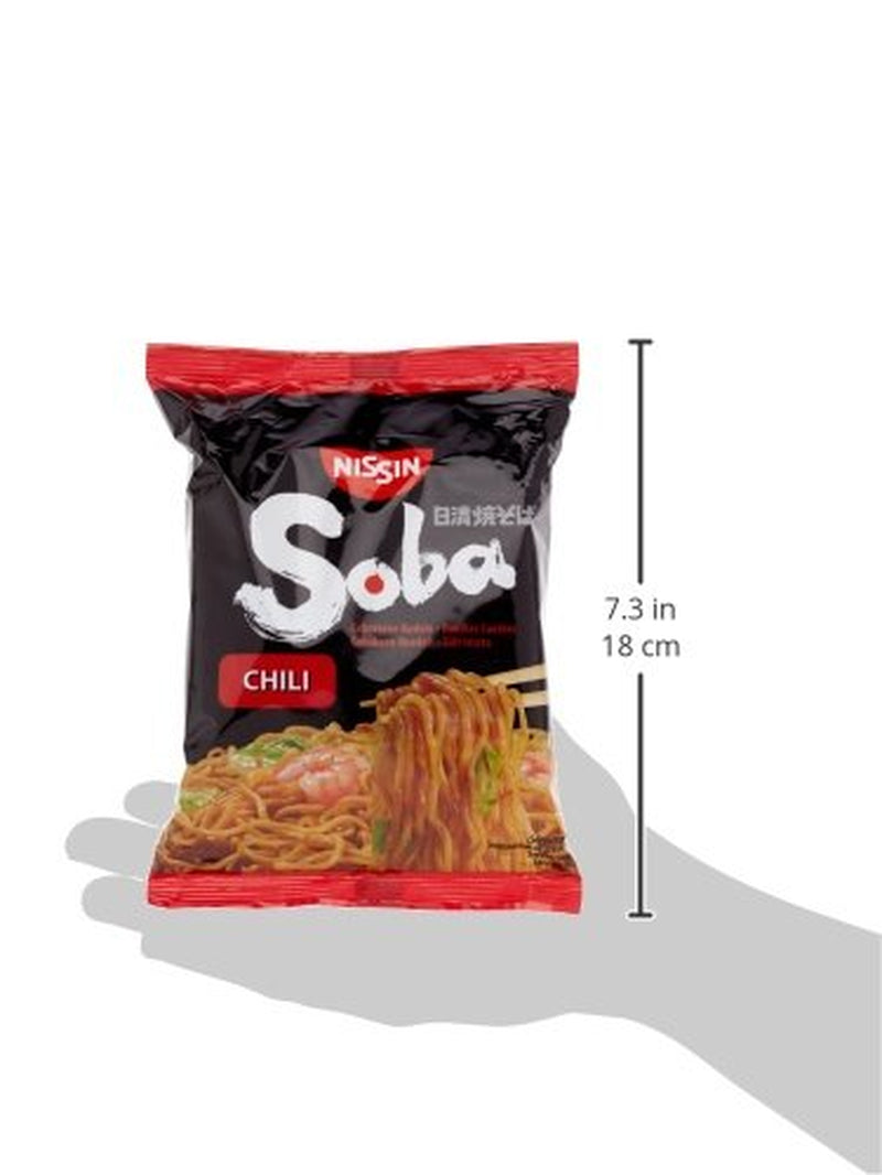 Gebratene Nissin Weizennudeln mit Chiligeschmack, 111g