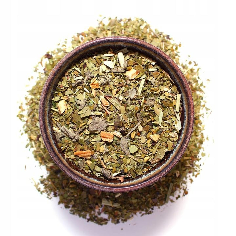 Original brasilianisches Cannabis 50 g ● Yerba Mate-Tee mit Hanfmehl und Salbei ● Mate-Tee aus Mate-Blättern ● Zitronenschale und Zitronengras ● Yerba Mate-Loseblatt-Tee 50 g
